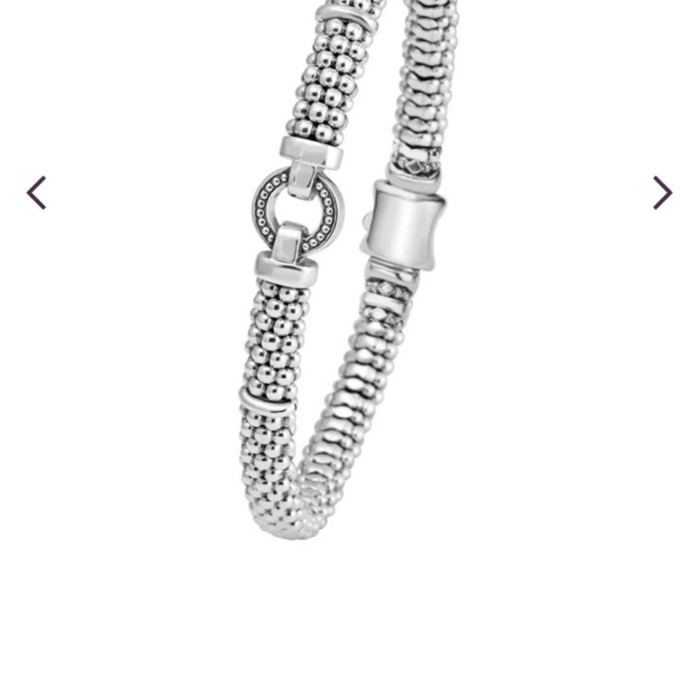 Authentic LAGOS Circle Caviar bracelet with Signature Clasp